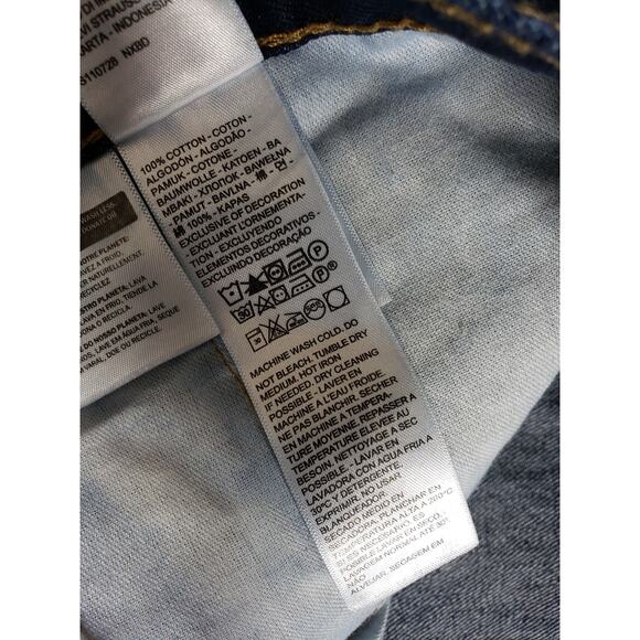 Levis 505 Jeans Size 38x21 Mens Blue Pants Red Tab Denim Relaxed Straight Hemmed - Picture 3 of 14